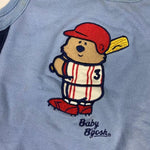 Load image into Gallery viewer, Vintage Oshkosh Blue Basbeball Bear Romper 12 Months
