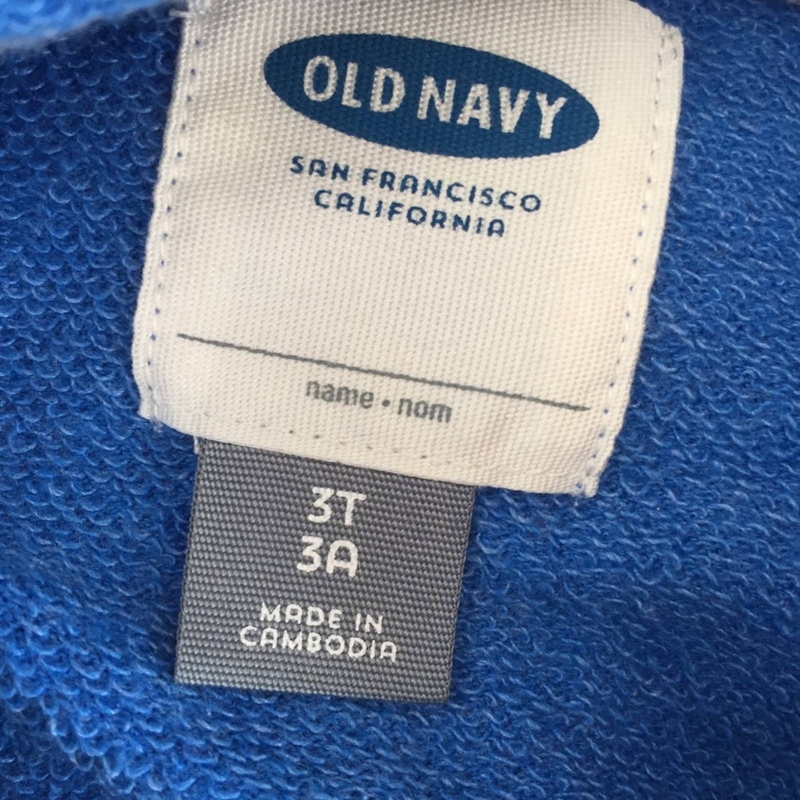 Old Navy Logo Zip Hoodie 3T