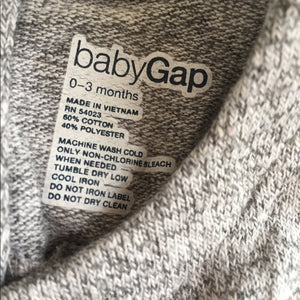 Baby Gap Soft Grey Dress 0-3 Months