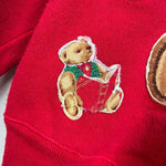 Load image into Gallery viewer, Vintage Hanes Red Teddy Bear Sweatshirt 4T USA
