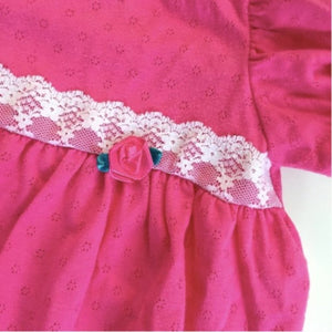 Vintage Health-tex Pink Bubble Romper 6-9 Months