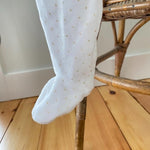 Load image into Gallery viewer, Jacadi Paris White Velour Ruffle Footie 6 Months
