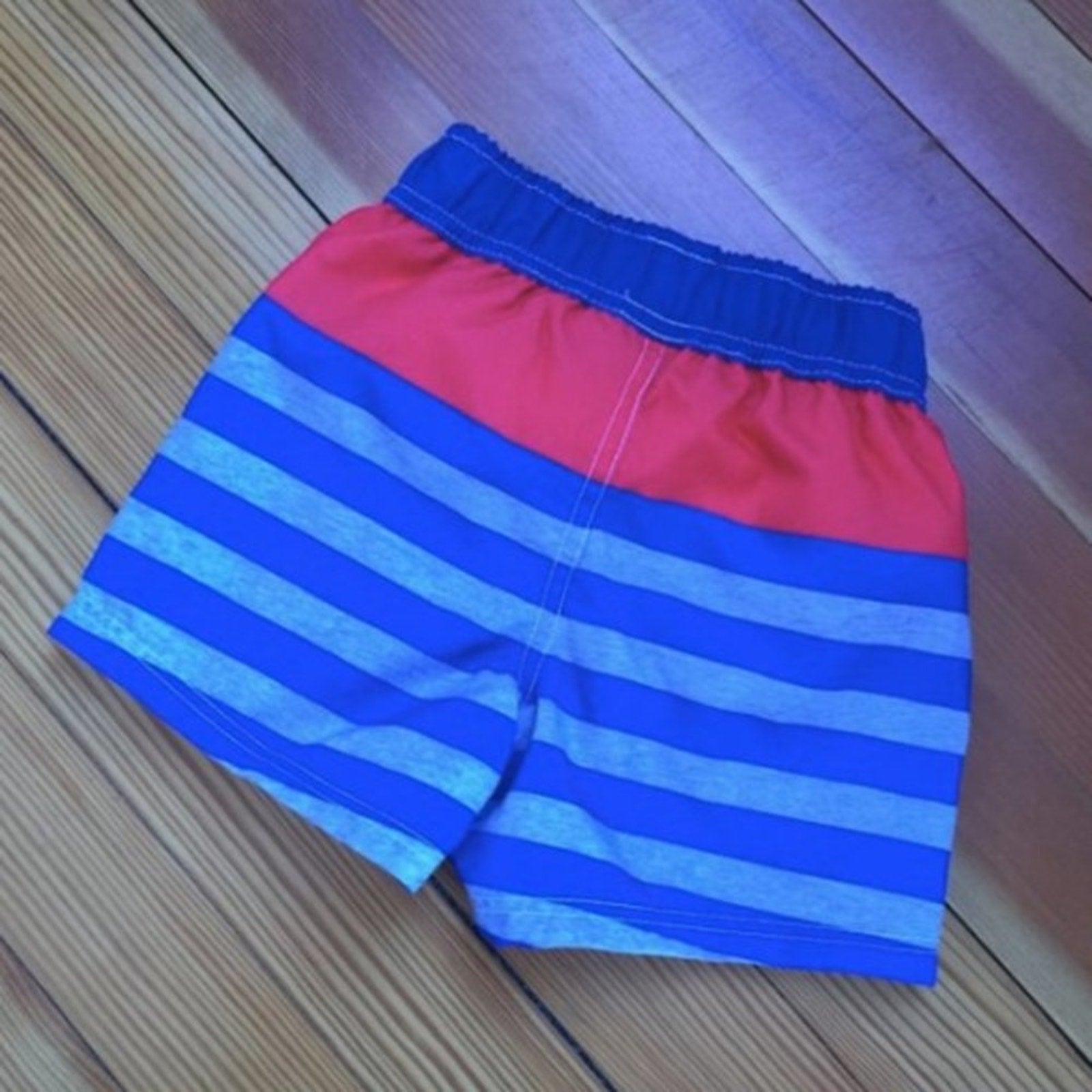 Mickey Mouse Blue Red Swim Trunks 12 Months