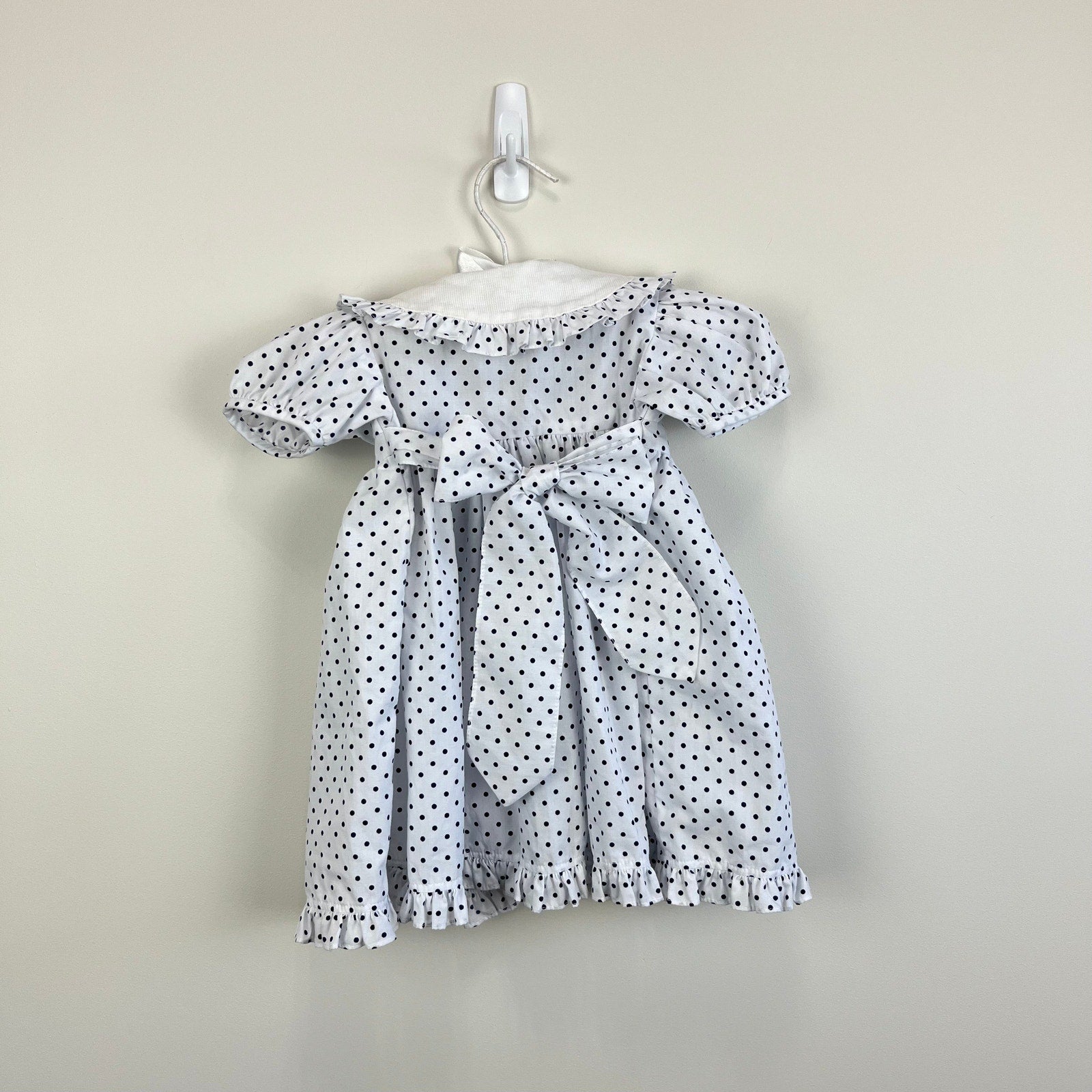 Vintage Sikaffy Polka Dot Dress 6 Months