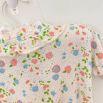 Load image into Gallery viewer, Vintage Carter's White Floral Pajama Set 1 Year

