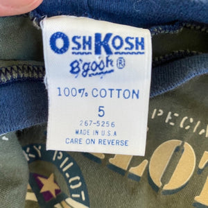 Vintage OshKosh B'gosh Boys Pilot Shirt 5T USA