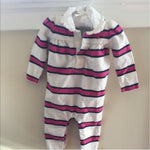 Load image into Gallery viewer, Ralph Lauren Pink Striped One Piece Outfit 6 Months
