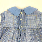 Load image into Gallery viewer, Vintage Girls Sleeveless Blue Plaid Dress
