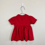 Load image into Gallery viewer, Vintage Okie Dokie Red Heart Shirt Dress 18 Months
