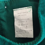 Load image into Gallery viewer, Vintage Green Velvet Holiday Pinafore Dress 12 Months
