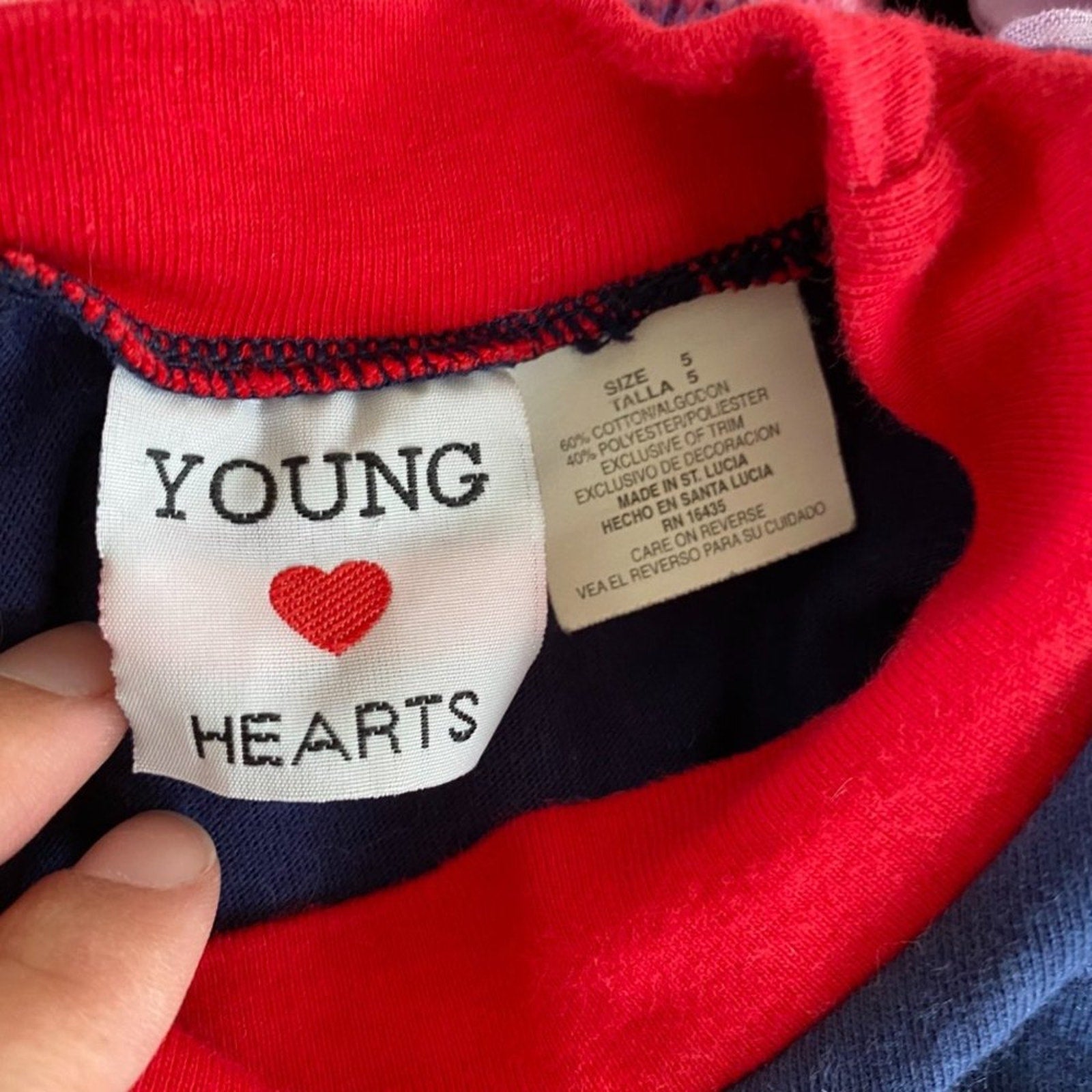 Vintage Young Hearts Nautical Bear Tee 5T