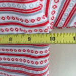 Load image into Gallery viewer, Vintage Healthtex Red and White Striped Turtleneck 24 Months USA
