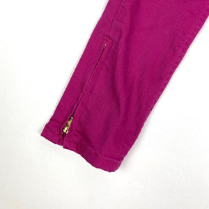 Gymboree Super Skinny Fuchsia Ankle Zip Jeans 4