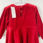 Load image into Gallery viewer, Vintage 90s Gap Red Velour Dress 18-24 Months NWT
