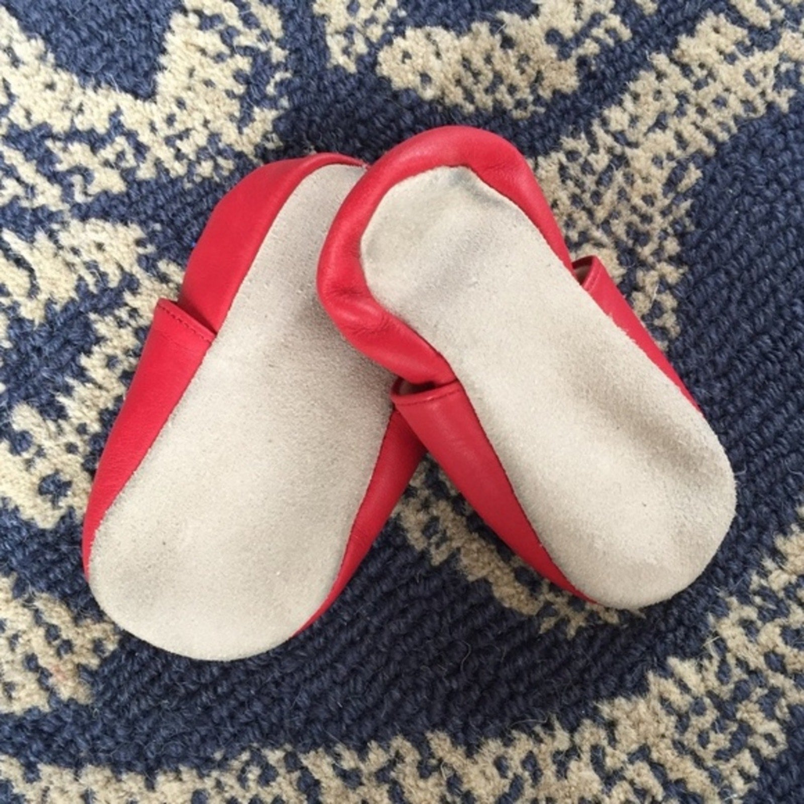 Gymboree Soft Sole Red Leather Shoes 3 Months