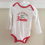 Load image into Gallery viewer, My First Visit from Santa Bodysuit 12 Months
