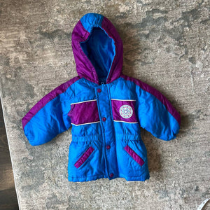 Vintage Skyline Hooded Winter Coat 18 Months