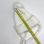 Load image into Gallery viewer, Just Friends Girls 90s Knit White Pom Pom Hat
