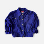 Load image into Gallery viewer, Vintage The Place Purple Jean Jacket Pants Set 6/8
