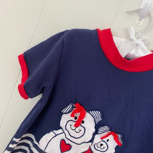 Vintage Young Hearts Nautical Bear Tee 5T