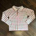 Load image into Gallery viewer, Vintage Health-tex Striped Gray Polo Shirt 6 USA
