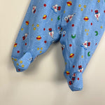 Load image into Gallery viewer, Vintage Little Me Blue Space Footie Medium USA
