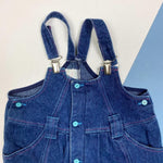 Load image into Gallery viewer, Vintage Premaman Pleated Clip Denim Overalls 6 Months
