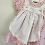 Load image into Gallery viewer, Vintage Girls Pink Floral Pinafore Dress 18 Months
