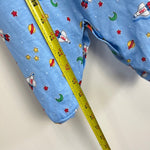 Load image into Gallery viewer, Vintage Little Me Blue Space Footie Medium USA
