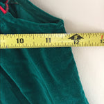 Load image into Gallery viewer, Vintage Green Velvet Holiday Pinafore Dress 12 Months
