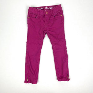 Gymboree Super Skinny Fuchsia Ankle Zip Jeans 4