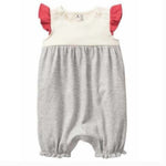 Load image into Gallery viewer, Baby Gap Red, White &amp; Grey Romper 0-3 Months
