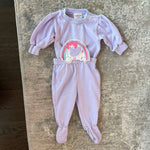 Load image into Gallery viewer, Vintage Healthtex Purple Rainbow Two Piece Set 3 Months USA
