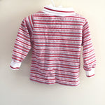 Load image into Gallery viewer, Vintage Healthtex Red and White Striped Turtleneck 24 Months USA
