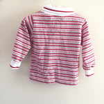 Load image into Gallery viewer, Vintage Healthtex Red and White Striped Turtleneck 24 Months USA
