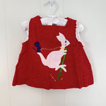 Load image into Gallery viewer, Vintage Nannekins Red Polka Dot Kangaroo Top
