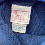 Load image into Gallery viewer, Vintage Buster Brown Navy Blue Bear Sweatshirt 2T USA
