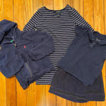 Load image into Gallery viewer, Girls 4 Piece Uniform Bundle Ralph Lauren J. Crew Children's Place Navy Blue 4/5
