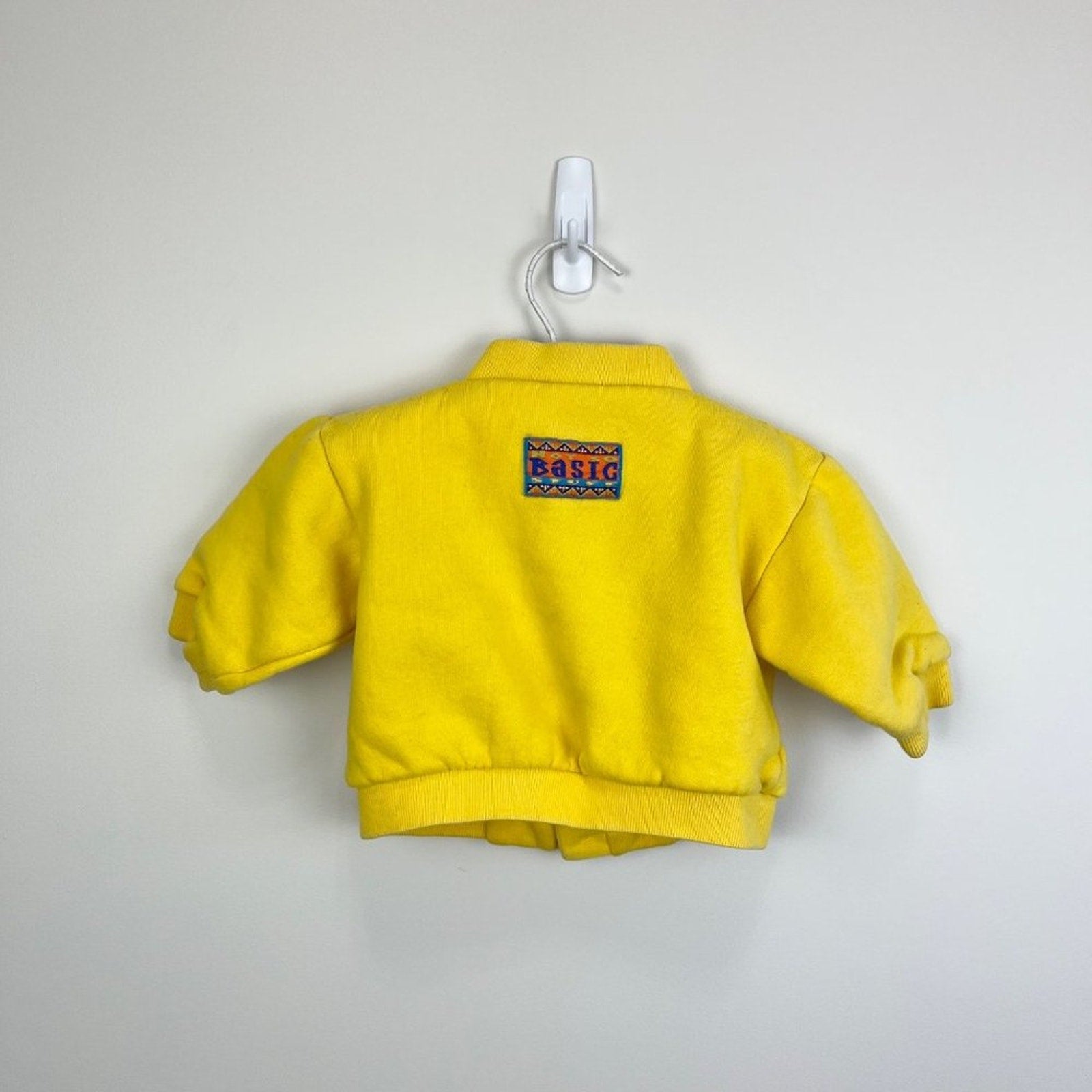 Vintage The Place Yellow Sweatshirt Cardigan 6-12 Months