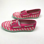 Load image into Gallery viewer, Sperry Topsider Girls Coral Stripe Cruiser 5 NWT
