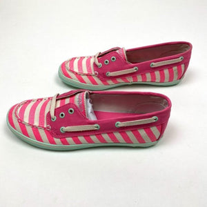 Sperry Topsider Girls Coral Stripe Cruiser 5 NWT