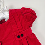 Load image into Gallery viewer, Luli &amp; Me Girls Red Corduroy Dress 18 Months
