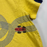 Load image into Gallery viewer, Hanna Andersson Boys Yellow Race Car Tee 120 cm (6-7)
