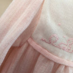 Load image into Gallery viewer, Vintage Friemanit Pink White Sweater Dress 6-9 Months
