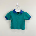 Load image into Gallery viewer, Vintage Jet Set Teal Green Polo Shirt 24 Months
