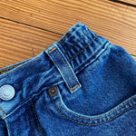 Load image into Gallery viewer, Vintage Levi's 566 Loose Fit Cut Off Blue Jean Shorts Toddler Girl 4T
