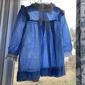 Precious Originals Long Sleeve Blue Dress