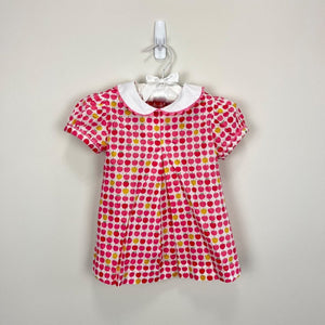 Prim & Proper Girls Collared Apple Dress 18 Months NWT