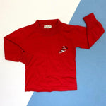 Load image into Gallery viewer, Vintage Health-tex Long Sleeve Red Sledder Tee 3T
