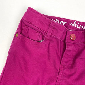 Gymboree Super Skinny Fuchsia Ankle Zip Jeans 4